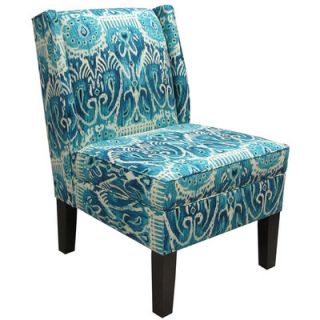 Skyline Furniture Wingback Fabric Slipper Chair 88 1_ALESNDRA_Teal Color Teal