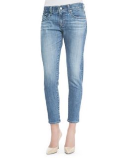 Womens Nikki 18 Years Enchantment Cropped Relaxed Faded Jeans   AG Adriano