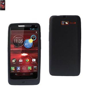 Reiko SLC10 MOTXT907BK Slim and Soft Protective Cover for Motorola Droid Razr M   1 Pack   Retail Packaging   Black Cell Phones & Accessories
