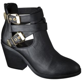 Womens Mossimo Lina Buckle Ankle Boot   Black 6