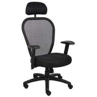 Boss Office Products High Back Professional Managers Mesh Chair with Headrest