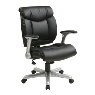 Office Star Mid Back Eco Leather Executive Office Chair ECH8967R5 EC3 / ECH89
