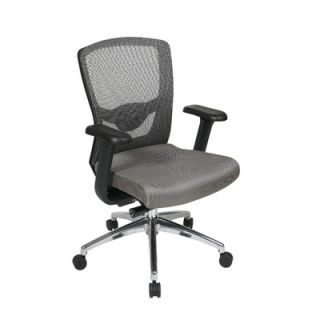 Office Star ProGrid High Back Chair with Adjustable Arms 511342AL