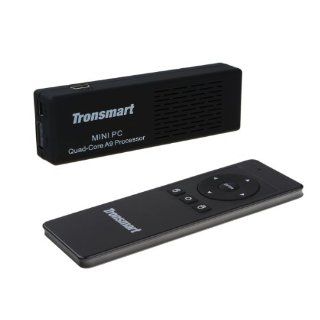 Tronsmart MK908 Bluetooth Google Android 4.1 Mini PC TV Box RK3188 Quad Core 2G/8G + Tronsmart TSM 01 Air Mouse Keyboard for TV Box / PC / Motion Sensing Games   Black Electronics