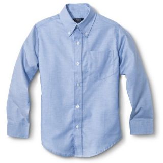 French Toast Boys School Uniform Long Sleeve Oxford Shirt   Lite Blue 16