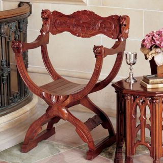 Design Toscano Medieval Cross Frame Arm Chair GR122