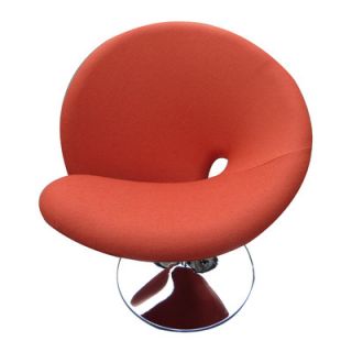 International Design Ziggy Swivel Leisure Side Chair BA10 Color Orange