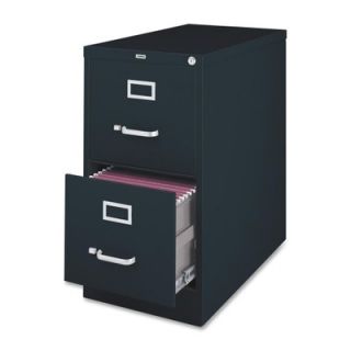 Lorell 2 Drawer  File Cabinet 6066 Finish Black