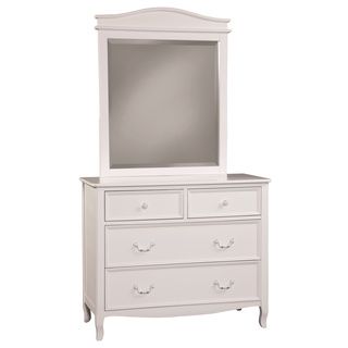Bolton Furniture Emma 4 drawer Dresser And Mirror White Size 4 drawer