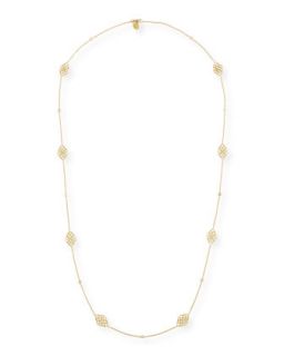 Lace Signature Chain Necklace with Diamonds, 34   Penny Preville