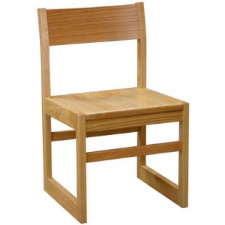 Mediatechnologies Benchmark Wood Sled Base Library Chair K SB16A