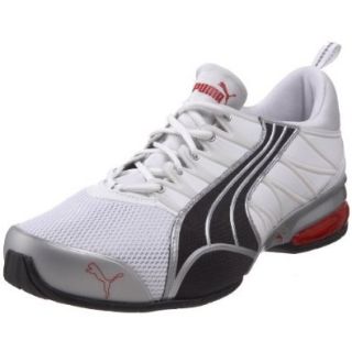 PUMA Men's Voltaic 2  Running Sneaker,White/New Navy/Ribbon Red,8.5 D(M) US Shoes