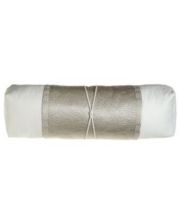Sateen Bolster Pillow with Quilted Obi Wrap, 8 x 30   Natori