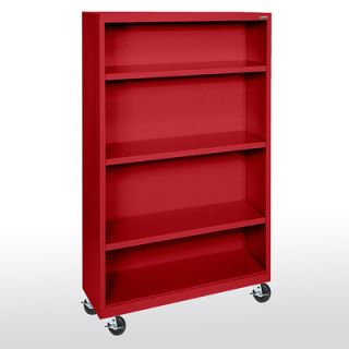 Sandusky Mobile 58 Bookcase BM30 361852 00 Color Red