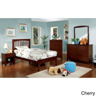 Furniture Of America Furniture Of America Martha Mission Style 4 piece Bedroom Set Cherry Size Twin