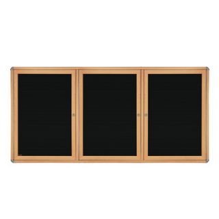 Ghent 48 x 72 3 Door Ovation Letterboard GEX1062 Frame Finish Maple, Surfa