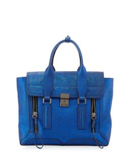 Pashli Medium Zip Satchel Bag, Electric Blue   3.1 Phillip Lim