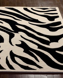 Modern Zebra Rug, 33 x 53   SURYA CARPET