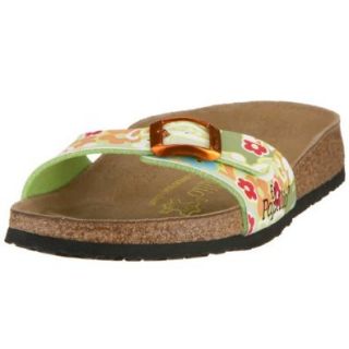 Papillio slippers Madrid from Birko Flor in April Flower Green with a regular insole Shoes