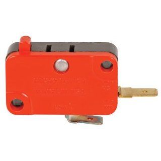 SWITCH, MICRO, PIN PLUNGER, SINGLE POLE SINGLE THROW (SPST), 5A/125VAC, .183 INCH QC TERMINALS Electronic Component Switches