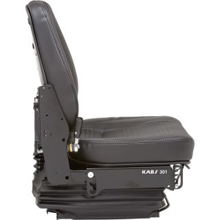 K & M Hydraulic Shock Suspension Construction Seat — Black, Model# 8126