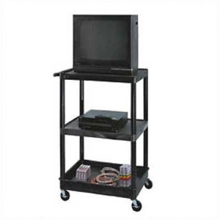Luxor Open Shelf TV Cart with Lower Tray LPT48