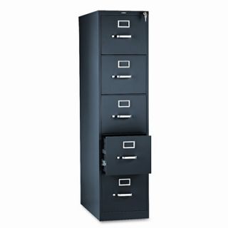 HON 310 Series 5 Drawer Letter  File 315P Finish Charcoal