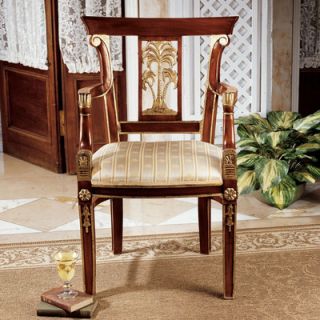 Design Toscano British Colonial Plantation Fabric Arm Chair AF1438