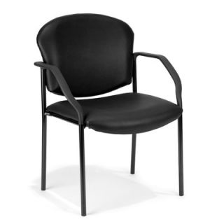 OFM Guest Reception Chair with 4 Legs 404 VAM 60 Seat / Back Color Black