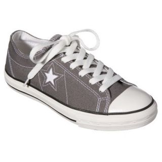 Womens Converse One Star DX Oxford   Charcoal 9