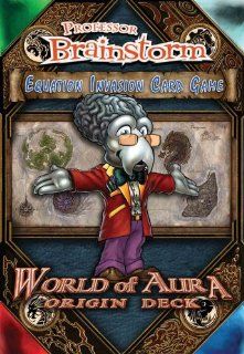 Professor Brainstorm Equation Invasion Card Game World of Aura Origin Deck Toys & Games