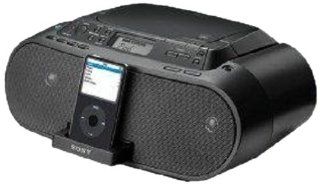 Sony ZS S2iP CD Boombox with iPod Dock, Black   Players & Accessories