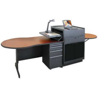 Marvel Office Furniture Zapf Office Support Instructors Desk with Acrylic Do