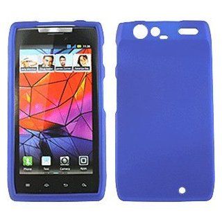 PCS MOTXT912FAC7 Motorola XT912 Droid RAZR Rubberized Snap On Cover, Blue Cell Phones & Accessories