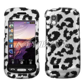 SnapOn Protector Case for Samsung Solstice SGH A887 AT&T   Black Leopard Cell Phones & Accessories
