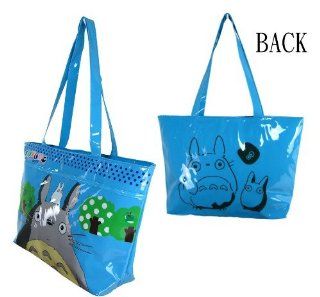 Blue Totoro Handbag Tote   Totoro Tote Bag   Travel Totes Luggage
