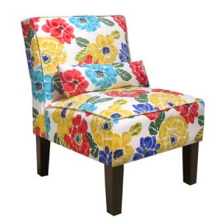 Skyline Furniture Fabric Armless Chair 5705ESPBRSFLRCLP