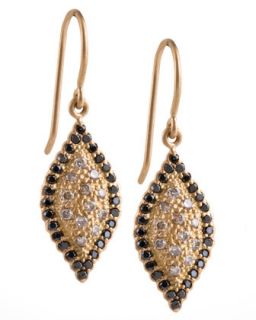Scalloped Pave Diamond Marquise Earrings   Jamie Wolf