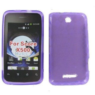 ZTE Score X500m Crystal Purple Skin Case Cell Phones & Accessories