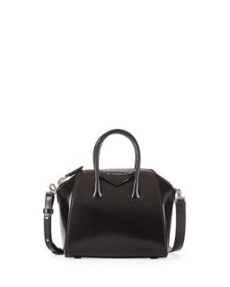 Antigona Mini Box Calf Satchel Bag, Black   Givenchy