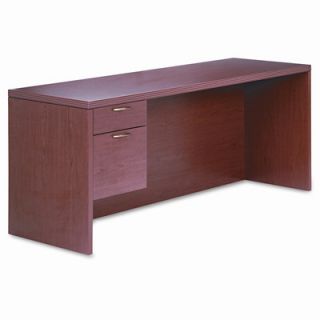 HON 11500 Series Valido Desk with Right Pedestal Credenza HON11545RABHH Finis