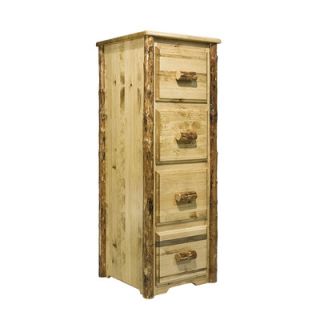 Montana Woodworks® Glacier Country 4 Drawer File Cabinet MWGCFC