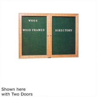 Claridge Products 36 x 24 Wood Framed Directory with Glass Door W664 2VF