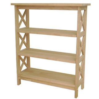 International Concepts Unfinished Wood 36 Bookcase SH 3630X