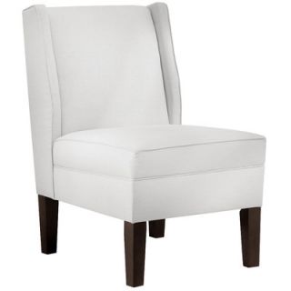 Skyline Furniture Twill Cotton Wingback Side Chair 88 1TWLWHT