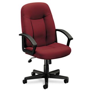Basyx VL600 Series Mid Back Chair with Loop Arms BSXVL601 Color Burgundy