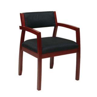 Office Star Napa Upholstered Back Guest Chair NAP95 Finish Cherry