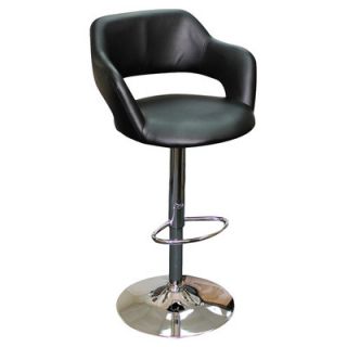 Creative Images International 23 Adjustable Bar Stool with Cushion S1136 blk
