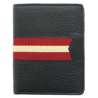 Unico Corp Fashion Mens Leather Bi fold Striped Wallet