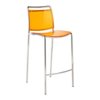 Eurostyle Stefie 26 Bar Stool 81010CLR / 81018ORG Color Orange